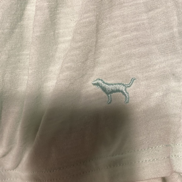 Pink Victoria’s Secret Long sleeve teal shirt Medium *like new* - Picture 4 of 5